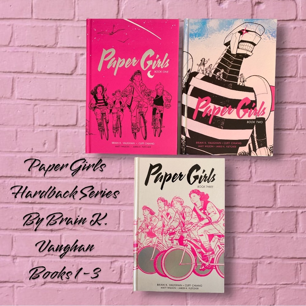Paper Girls Hardcover Graphic Novel Series Books 1-3 By Brian K. Vaughan‎